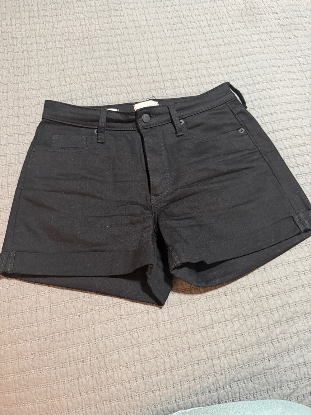 Universal Thread Black Cuffed Jean Shorts